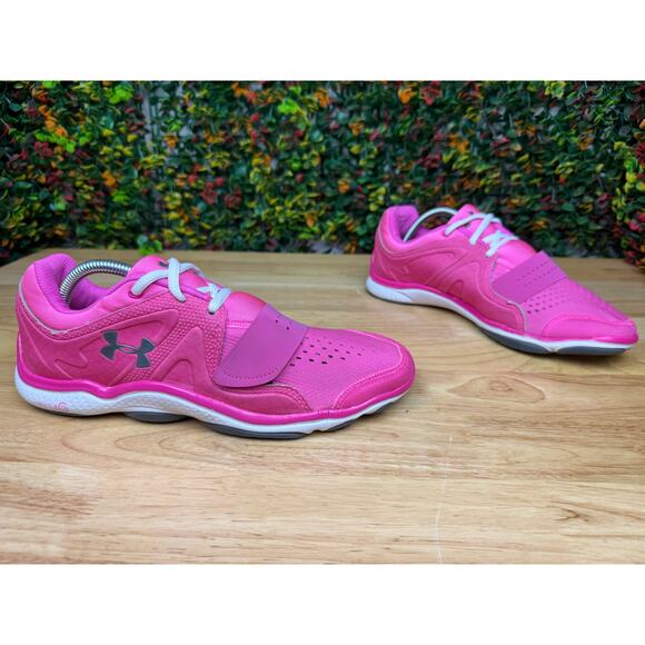 Under Armour Micro G Renegade 4D Foam‎ Running Training Shoes Pink Womens 10 - Picture 4 of 11